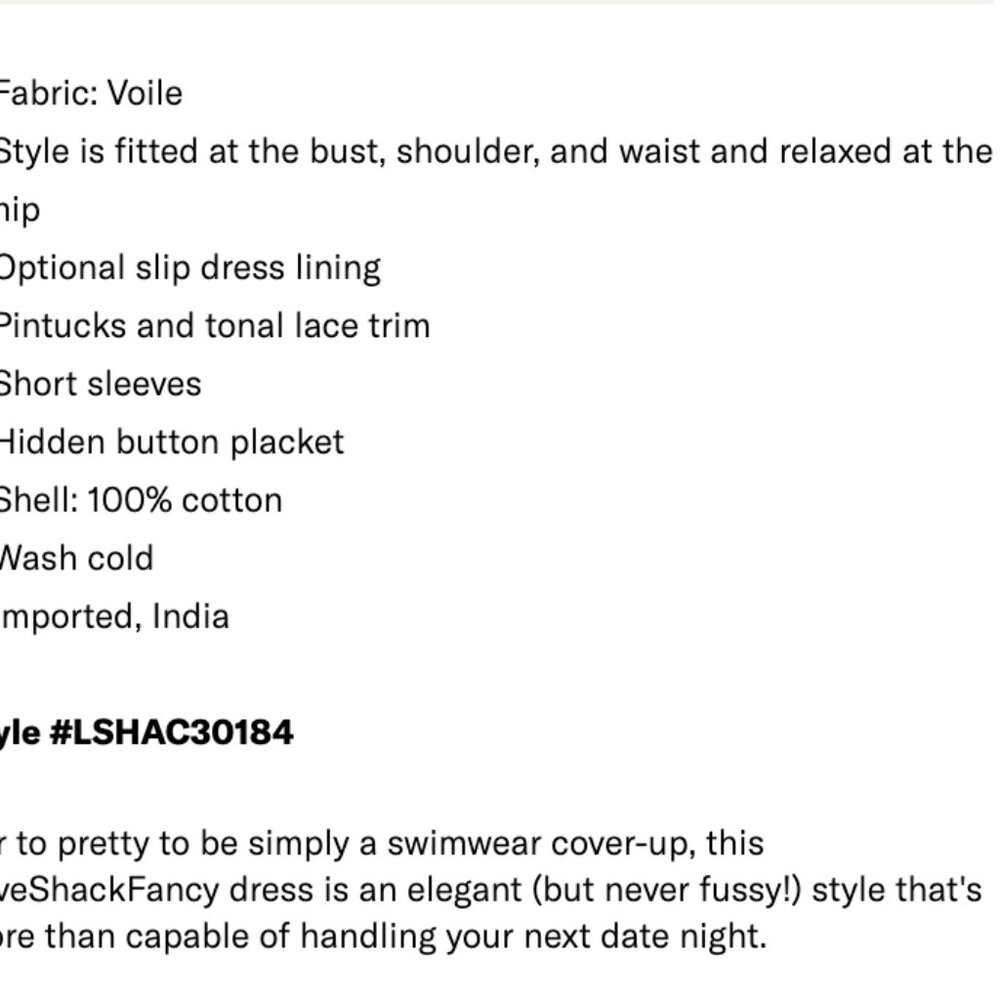 NWT LoveShackFancy Edie Dress - Picture 3 of 3